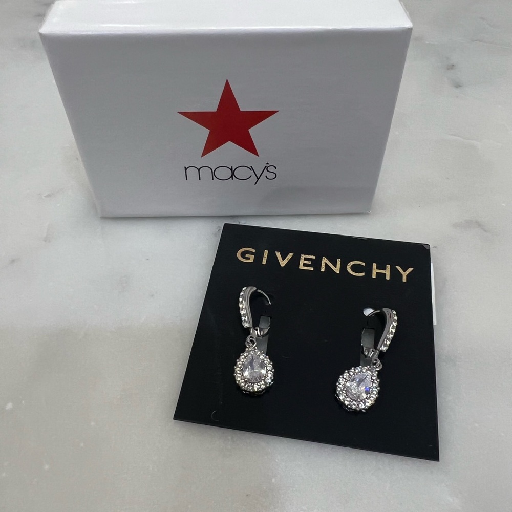 Givenchy crystal earrings- New